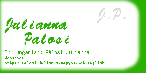 julianna palosi business card